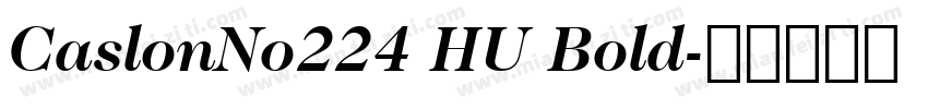CaslonNo224 HU Bold字体转换